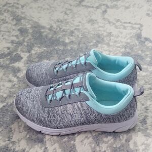 Champion Women's Gray and Blue Sneakers